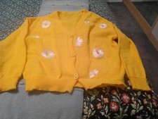 Ladies lemon cardigan for sale  PRESTON