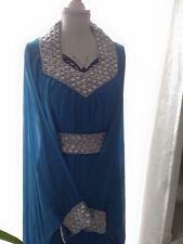 Robe dubaï turquoise d'occasion  Angers-