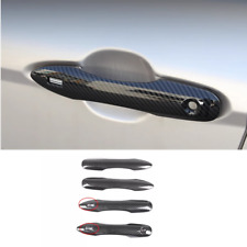 Guarnição de tampa de maçanetas de porta de carro dianteiras de fibra de carbono 4 peças para Toyota Camry 2018-2024 comprar usado  Enviando para Brazil