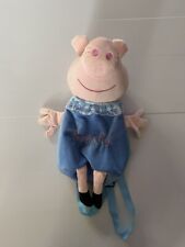 Mochila de Pelúcia Peppa Pig Vestido Azul Zíper Fechar LEIA comprar usado  Enviando para Brazil
