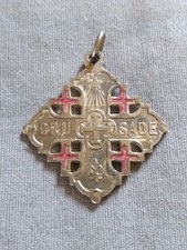 Cruzada vintage com medalha de iconografia exclusiva. comprar usado  Enviando para Brazil