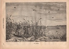 Stampa antica caccia usato  Lecco
