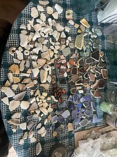 Lote genuíno de cerâmica, cerâmica e porcelana de vidro de praia. Mais de 3 libras e 280+ peças comprar usado  Enviando para Brazil