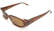 Óculos de sol Ray Ban RB2129 938 Sidestreet pequeno listrado marrom retangular Itália comprar usado  Enviando para Brazil
