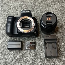 Câmera Sony Alpha A200 DSLR 10.2MP com Lente 18-70mm, Bateria TESTADA comprar usado  Enviando para Brazil