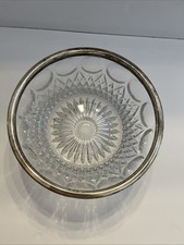 Crystal bowl sterling for sale  Mc Donald