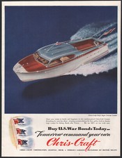 1944 Chris-Craft Boats anúncio impresso 26 pés Super Deluxe Cruiser comprar usado  Enviando para Brazil