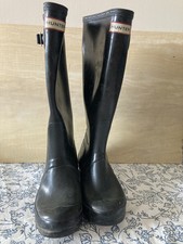 Hunters black wellies for sale  HENGOED