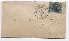 Usado, 1870s Rutland VT 3ct nota parte placa número captura capa [H.4067] comprar usado  Enviando para Brazil