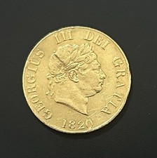1820 half sovereign for sale  HYDE