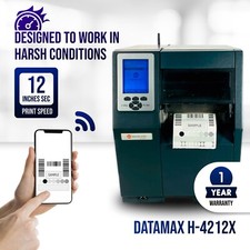 Melhor Estado✅Datamax H-4212X Impressora Térmica Industrial de Etiquetas de Código de Barras WiFi USB, usado comprar usado  Enviando para Brazil