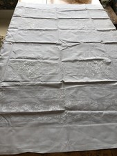 Vintage white linen for sale  BANBURY
