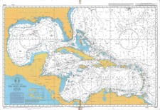 Usado, Mapa gráfico marítimo náutico Admiralty 4400 Oceano Atlântico Norte Índias Ocidentais comprar usado Usado, Mapa gráfico marítimo náutico Admiralty 4400 Oceano Atlântico Norte Índias Ocidentais comprar usado  Enviando para Brazil