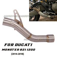 Tubo de escape link médio com catalisador deslizante para Ducati Monster 821 1200 2014-18 comprar usado  Enviando para Brazil