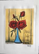 Bernard buffet flowers d'occasion  Paris XIX
