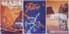 THE MARTIAN - CONJUNTO DE 3 PÔSTERES ESPECIAIS DOS EUA - DAMON / SCOTT / IMAX - ARTE RARA comprar usado  Enviando para Brazil