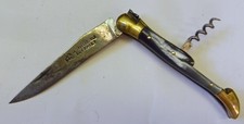 Ancien couteau 2 fonctions Le vrai Laguiole – G. Fayet – tête de cheval comprar usado  Enviando para Brazil