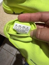 Usado, Tênis BALENCIAGA KID'S SPEED SOCK AMARELO FLUORESCENTE/PRETO TAMANHO 31-32 EUR comprar usado  Enviando para Brazil