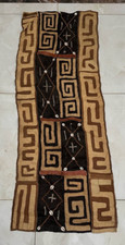 Painel têxtil vintage africano Cuba tecido costurado à mão ráfia 138 x 51 cm comprar usado  Enviando para Brazil