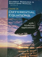 Student Resource and Solutions Manual for Zill’s A First Course in Differe... segunda mano Student Resource and Solutions Manual for Zill’s A First Course in Differe... segunda mano  Embacar hacia Mexico
