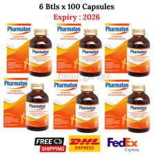 Cápsulas Pharmaton 6 X 100s com Ginseng e Selênio Energy Booster Performance comprar usado  Enviando para Brazil