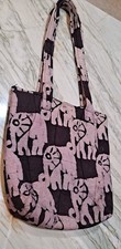 Bolsa de ombro grande com estampa de elefante longa roxa elefante hobo bolsa tote, usado comprar usado  Enviando para Brazil