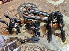 Usado, campagnolo super record 11 velocidades carbono titânio bicicleta de estrada grupo feito na Itália comprar usado  Enviando para Brazil