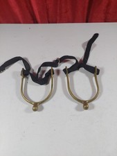 Pair vintage brass for sale  ROSSENDALE