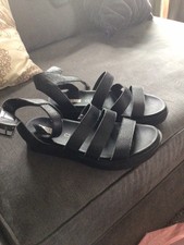 Black leather ankle for sale  BELPER