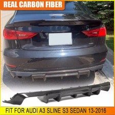 Usado, Spoiler labial difusor traseiro carbono real para Audi A3 Sline S3 Sedan 2013-16 comprar usado  Enviando para Brazil