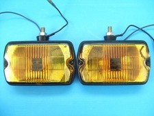 Lâmpada de neblina quadrada quase H3 Cibie35 carro antigo corpo preto lente amarela Shibiemini comprar usado  Enviando para Brazil