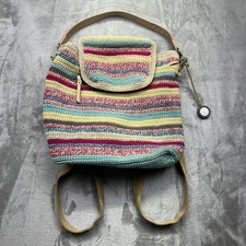The Sak Sayulita Mochila de Crochê Listrada Bolsa de Ombro Conversível Colorida Boho comprar usado  Enviando para Brazil