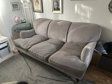 Grey velvet three for sale  LONDON