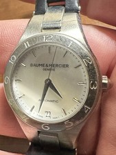 Baume & Mercier Geneve Linea relógio automático data 21J aço inoxidável BM11892A 65704 comprar usado  Enviando para Brazil