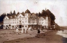 Cartão postal fotográfico Capitola Hotel & Beach Santa Cruz CA Califórnia 1907 RPPC comprar usado  Enviando para Brazil