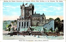 Cartão postal The Gables Santa Monica CA c1920s proposta torre de 24 andares Kropp comprar usado  Enviando para Brazil