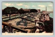 Cartão postal vintage Cabana, Fortaleza Parapet, Cuba, usado comprar usado  Enviando para Brazil