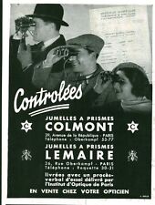 Publicité ancienne jumelles d'occasion  France