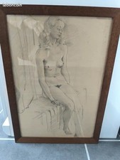 Dessin crayon femme d'occasion  Reims