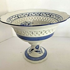 Compote white blue for sale  Glendale