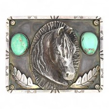 turquoise belt buckle for sale  Chesterfield