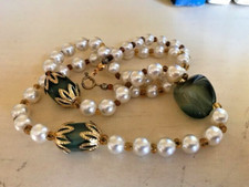 Collier perles blanc d'occasion  Moissac