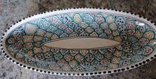 Tunisian oval pottery for sale  LITTLEBOROUGH