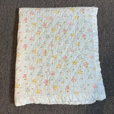 Cobertor edredom vintage anos 70/1970 azul claro rosa amarelo estampa de coelho berço comprar usado  Enviando para Brazil
