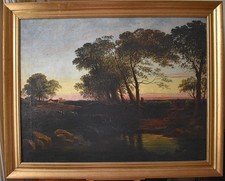 Farmstead sunset 19thc for sale  LONDON