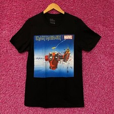 Camiseta Iron Maiden X Marvel Deadpool Can I Play with Madness Rock tamanho pequeno comprar usado  Enviando para Brazil