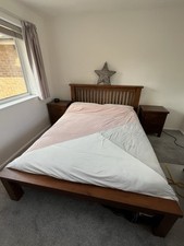 Solid oak bed for sale  SOLIHULL