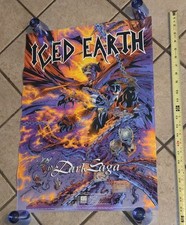 Pôster promocional Mcfarlane Iced Earth The Dark Saga CD/loja de discos Century Media, usado comprar usado  Enviando para Brazil