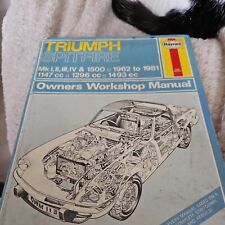 Haynes manual triumph for sale  BURY ST. EDMUNDS