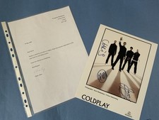 coldplay autograph for sale coldplay autograph for sale WITNEY